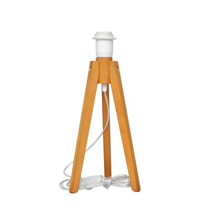 Namizna svetilka ALBA 1xE27/15W/230V bela/hrast