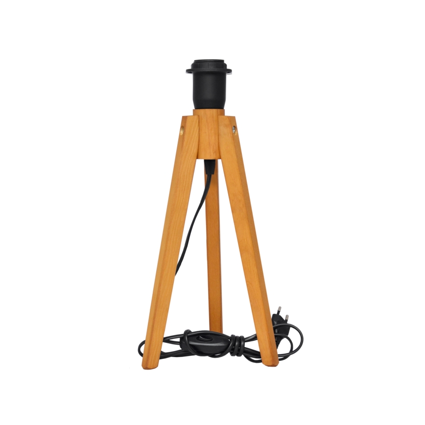 Namizna svetilka ALBA 1xE27/15W/230V črn/hrast