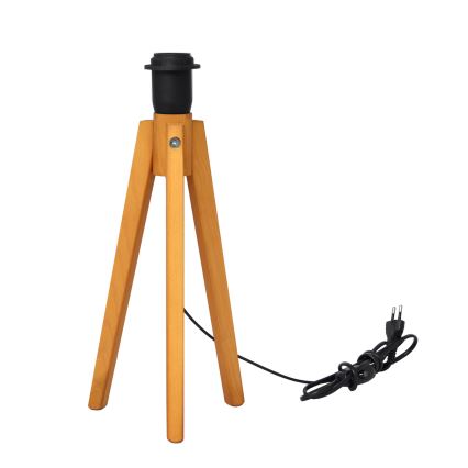 Namizna svetilka ALBA 1xE27/15W/230V črn/hrast