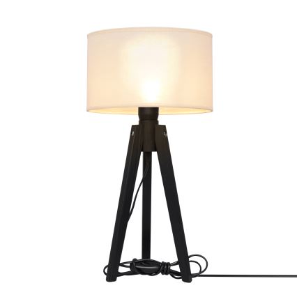 Namizna svetilka ALBA 1xE27/15W/230V krem barva/bor