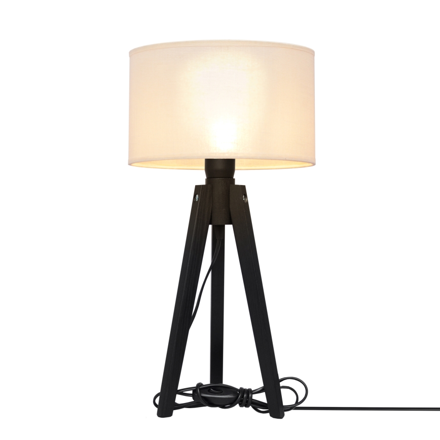 Namizna svetilka ALBA 1xE27/15W/230V krem barva/bor