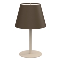 Namizna svetilka ARDEN 1xE27/15W/230V bež/rjava