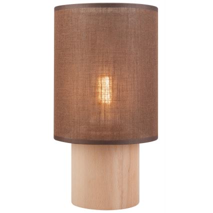 Namizna svetilka ARI TABLE 1xE27/60W/230V rjava/bukev