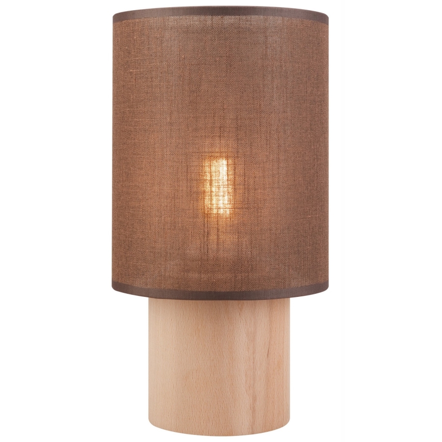 Namizna svetilka ARI TABLE 1xE27/60W/230V rjava/bukev