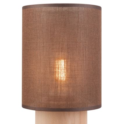 Namizna svetilka ARI TABLE 1xE27/60W/230V rjava/bukev