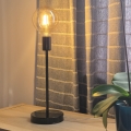 Namizna svetilka ASTRID 1xE27/60W/230V črna sijajna