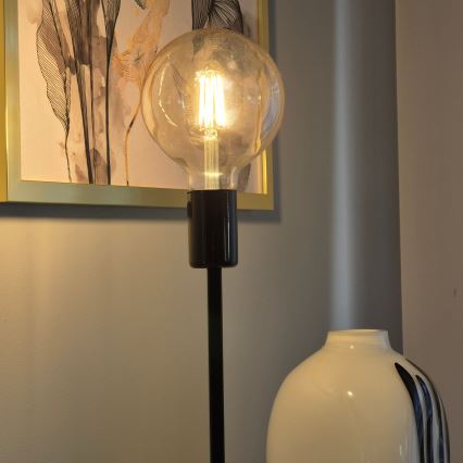 Namizna svetilka ASTRID 1xE27/60W/230V črna sijajna