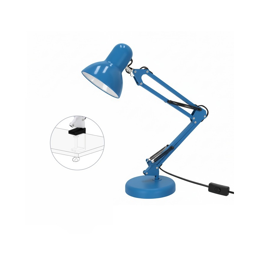 Namizna svetilka AURIQ 1xE27/60W/230V modra