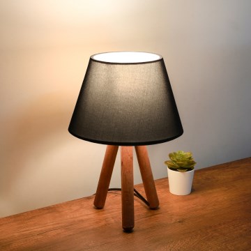 Namizna svetilka AYD 1xE27/40W/230V rjava/antracit