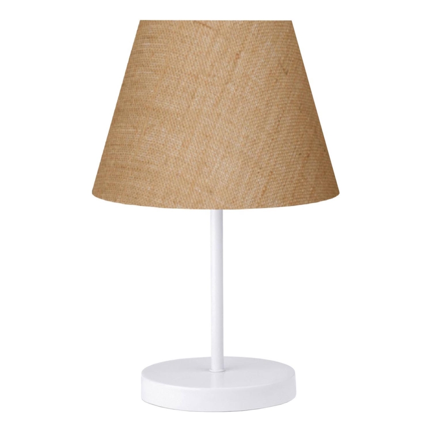 Namizna svetilka AYD 1xE27/40W/230V rjava/bela