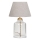 Namizna svetilka AYD 1xE27/40W/230V siva/prozorna