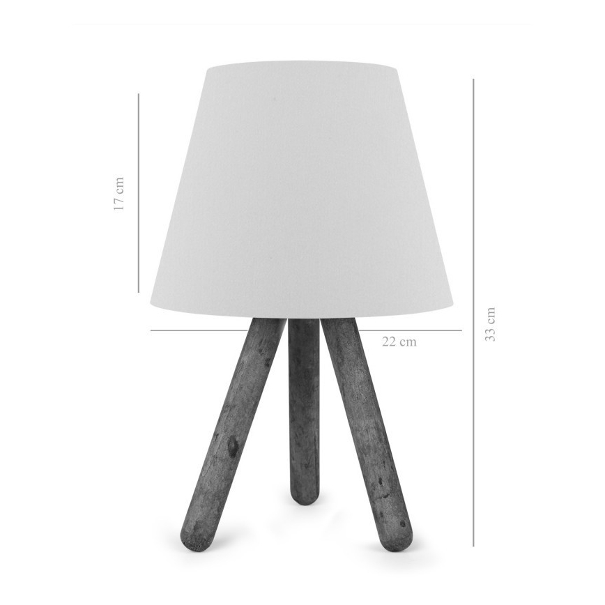 Namizna svetilka AYD 1xE27/60W/230V kremna