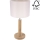 Namizna svetilka BENITA 1xE27/60W/230V 48 cm krem barva/hrast – FSC certifikat