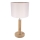 Namizna svetilka BENITA 1xE27/60W/230V 48 cm krem barva/hrast