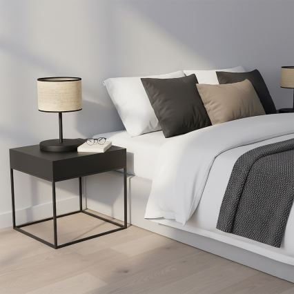 Namizna svetilka ECO 1xE27/15W/230V bežna/ratan