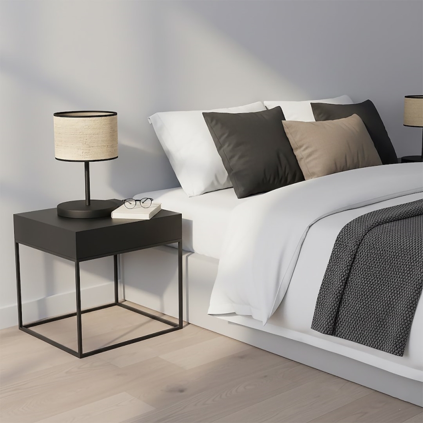 Namizna svetilka ECO 1xE27/15W/230V bežna/ratan