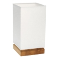 Namizna svetilka FIRE 1xE27/25W/230V hrast/beli hrast