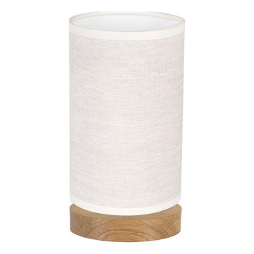 Namizna svetilka FIRE 1xE27/25W/230V hrast/bež