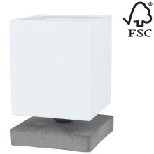 Namizna svetilka GREAT 1xE27/25W/230V beton - FSC certifikat