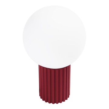 Namizna svetilka HALO 1xG9/8W/230V pr. 12 cm rdeča