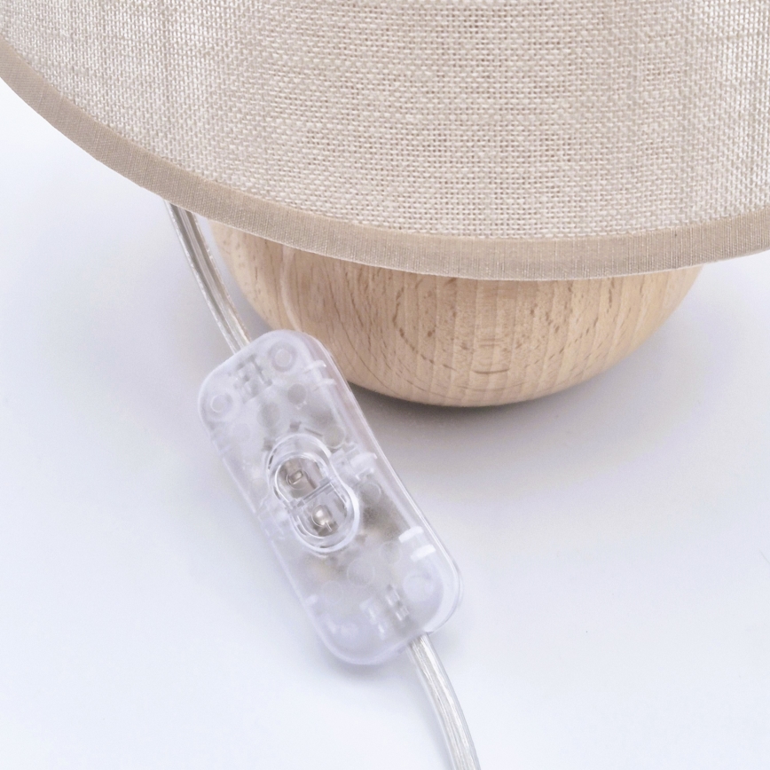 Namizna svetilka JUTA 1xE27/60W/230V buk