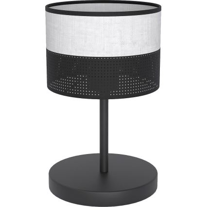 Namizna svetilka KARBON 1xE27/15W/230V črna/siva