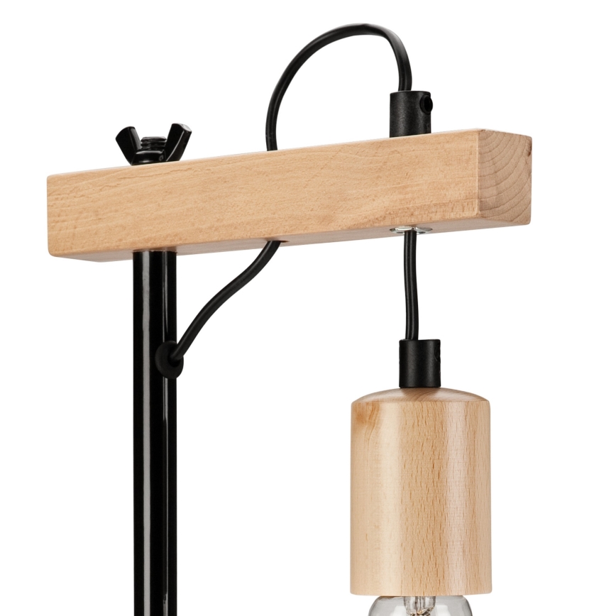 Namizna svetilka LEON 1xE27/60W/230V bukev - FSC certifikat