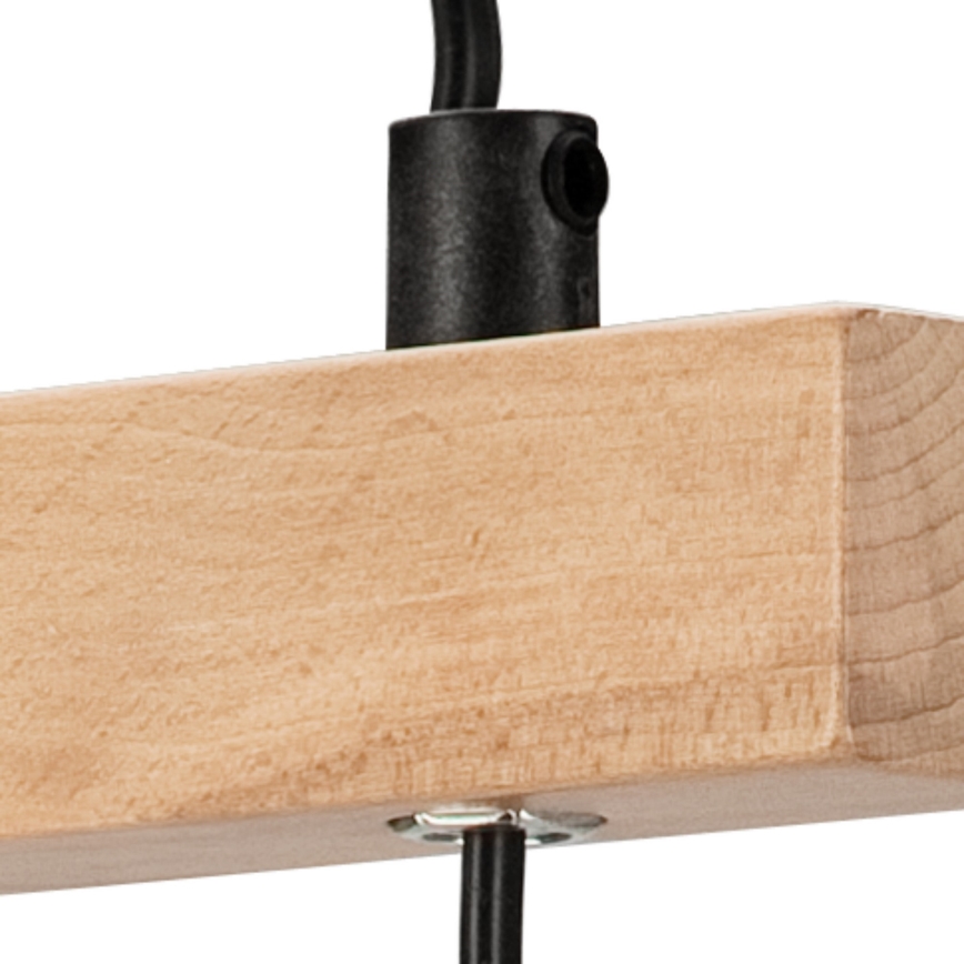 Namizna svetilka LEON 1xE27/60W/230V bukev - FSC certifikat
