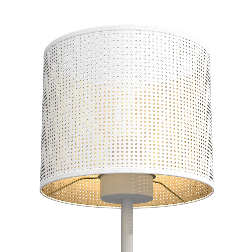 Namizna svetilka LOFT SHADE 1xE27/60W/230V pr. 18 cm bela/zlata