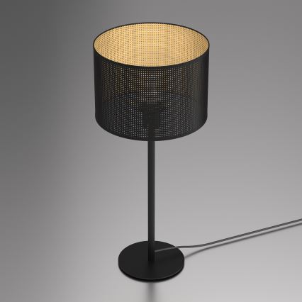 Namizna svetilka LOFT SHADE 1xE27/60W/230V pr. 25 cm črna/zlata