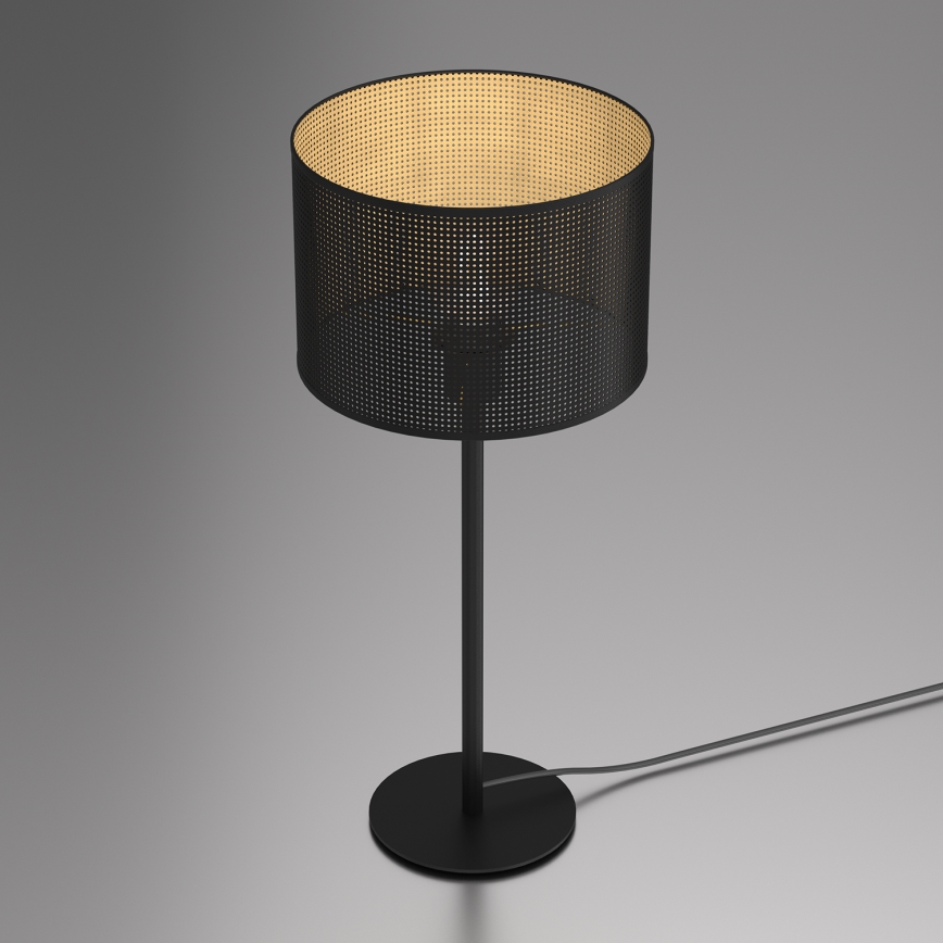 Namizna svetilka LOFT SHADE 1xE27/60W/230V pr. 25 cm črna/zlata