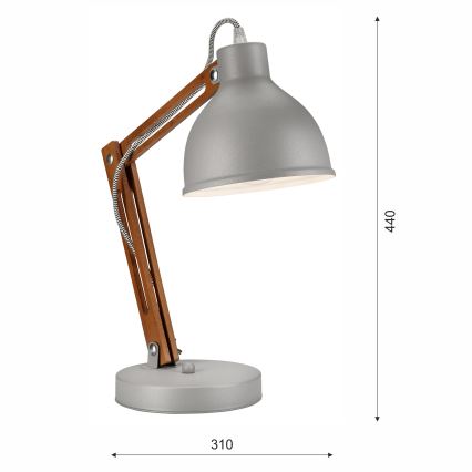 Namizna svetilka MARCELLO 1xE27/60W/230V bukev - FSC certifikat