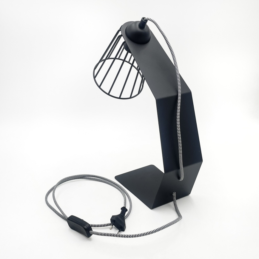 Namizna svetilka NANDO 1xE27/15W/230V črna