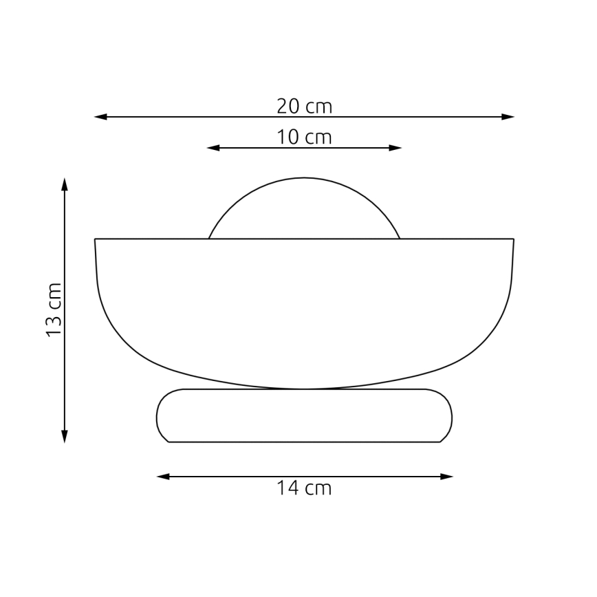 Namizna svetilka OZZY 1xG9/8W/230V bela