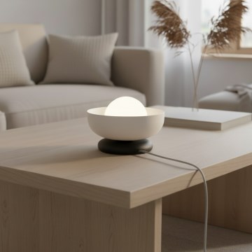 Namizna svetilka OZZY 1xG9/8W/230V siva