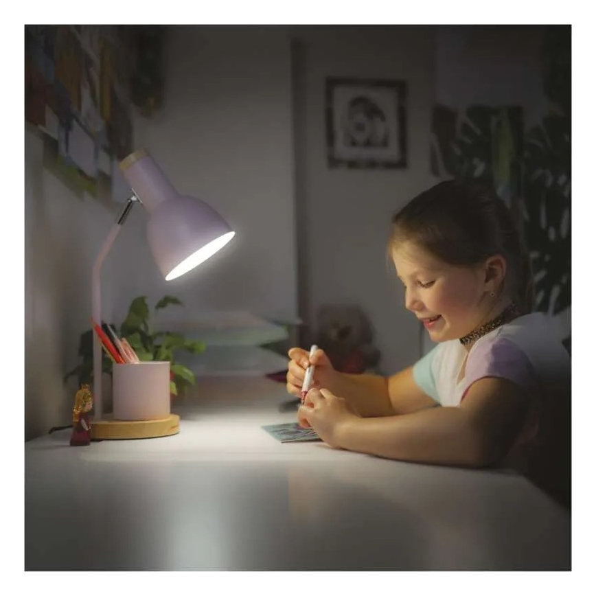 Namizna svetilka POPPY 1xE27/25W/230V rožnata