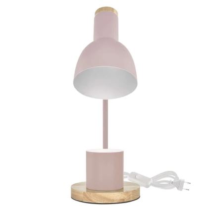 Namizna svetilka POPPY 1xE27/25W/230V rožnata
