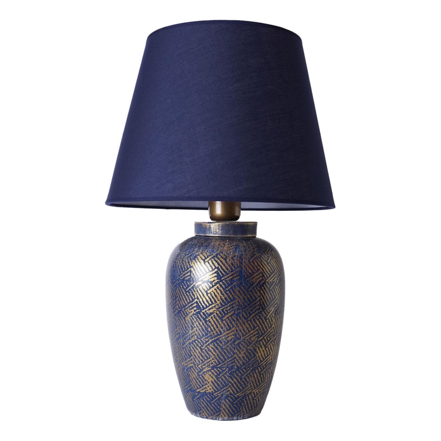 Namizna svetilka RAMZES 1xE27/40W/230V modra