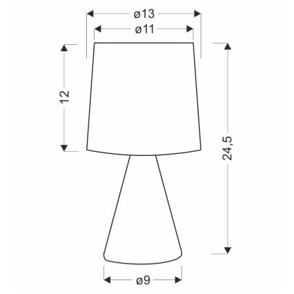 Namizna svetilka SATTI 1xE14/40W/230V bež