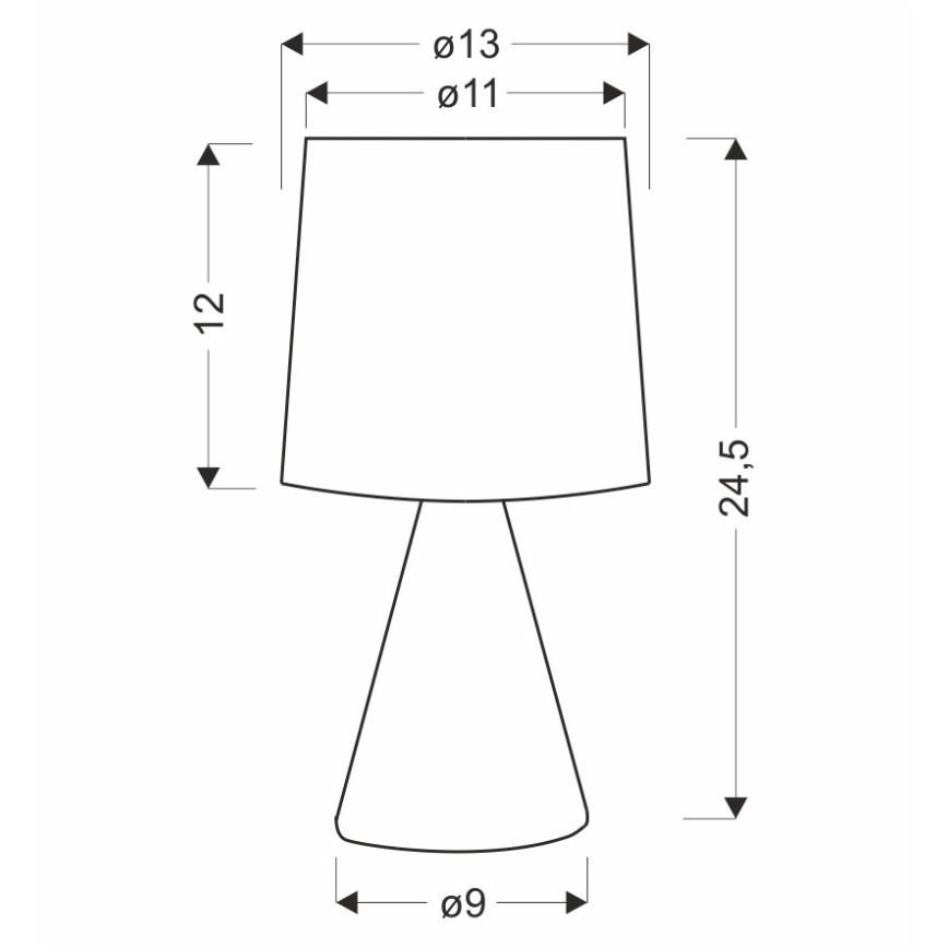 Namizna svetilka SATTI 1xE14/40W/230V bež