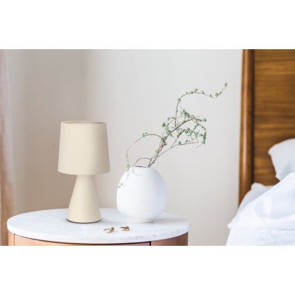 Namizna svetilka SATTI 1xE14/40W/230V kremna