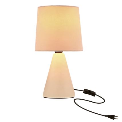 Namizna svetilka SATTI 1xE14/40W/230V kremna