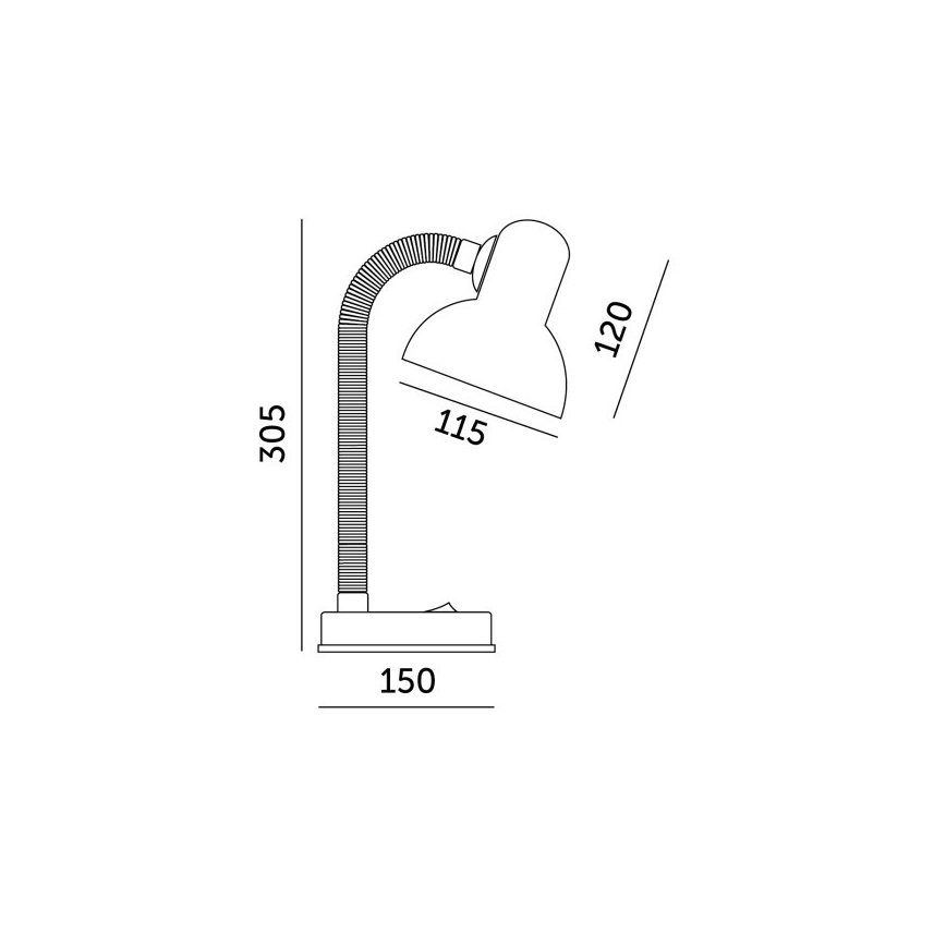 Namizna svetilka SMIESZEK 1xE27/40W/230V rdeča