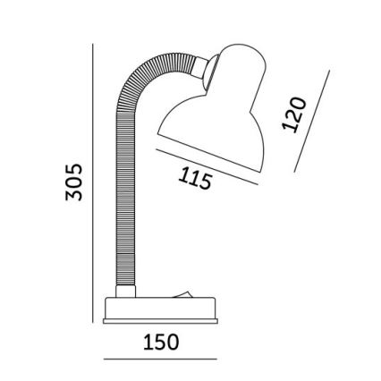 Namizna svetilka SMIESZEK 1xE27/40W/230V roza