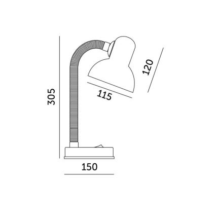 Namizna svetilka SMIESZEK 1xE27/40W/230V rumena