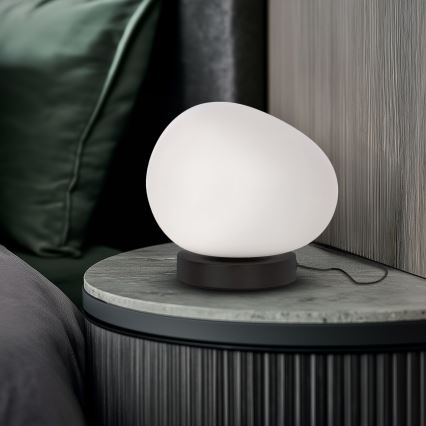 Namizna svetilka STONES 1xE27/40W/230V črna