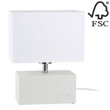 Namizna svetilka STRONG DOUBLE 1xE27/25W/230V beton - FSC certifikat