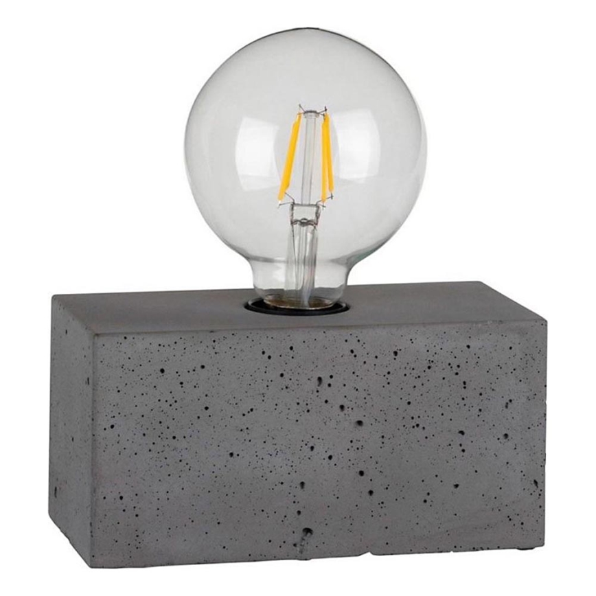 Namizna svetilka STRONG DOUBLE 1xE27/25W/230V beton
