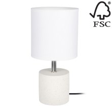 Namizna svetilka STRONG ROUND 1xE27/25W/230V beton - FSC certifikat