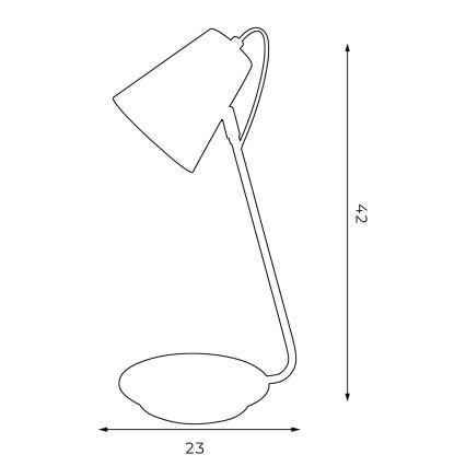 Namizna svetilka TABLE LAMPS 1xE27/60W/230V